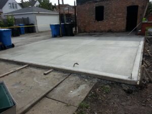 Garage concrete installation1